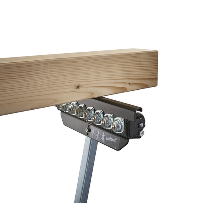 Wolfcraft Caballete multifuncional con soporte y rodillo