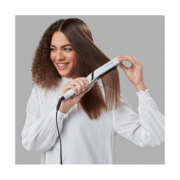 Remington Hydraluxe Pro S9001 Plancha de pelo blanca