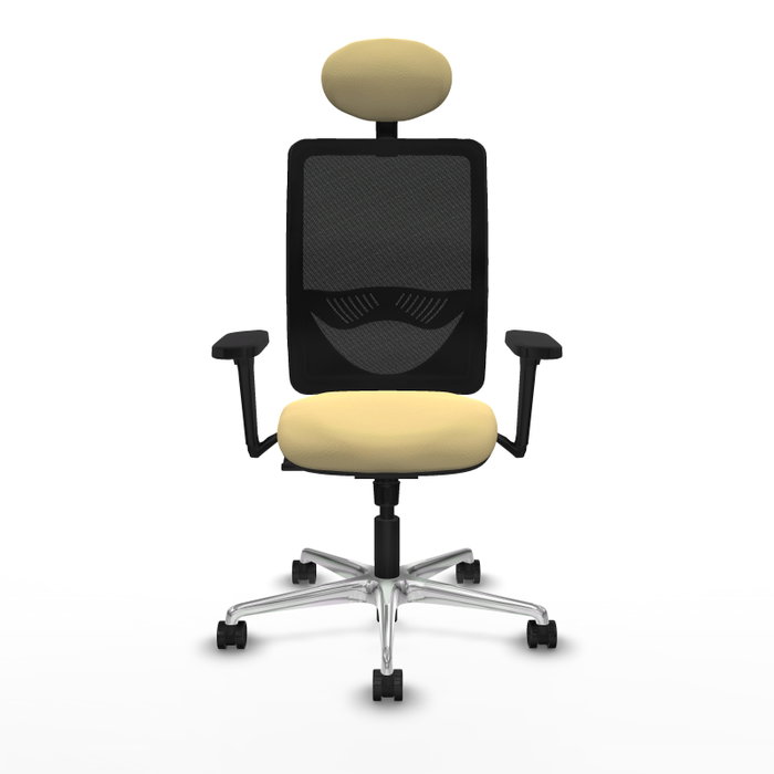 PIQUERAS Y CRESPO Silla de oficina Zulema con Mecanismo Sincro, Crema y Negro PIQUERAS Y CRESPO Silla de oficina Zulema con Mecanismo Sincro, Crema y Negro