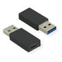 VALUE Adaptador USB 3.2 Gen 1, USB Tipo A a USB Tipo C, Negro
