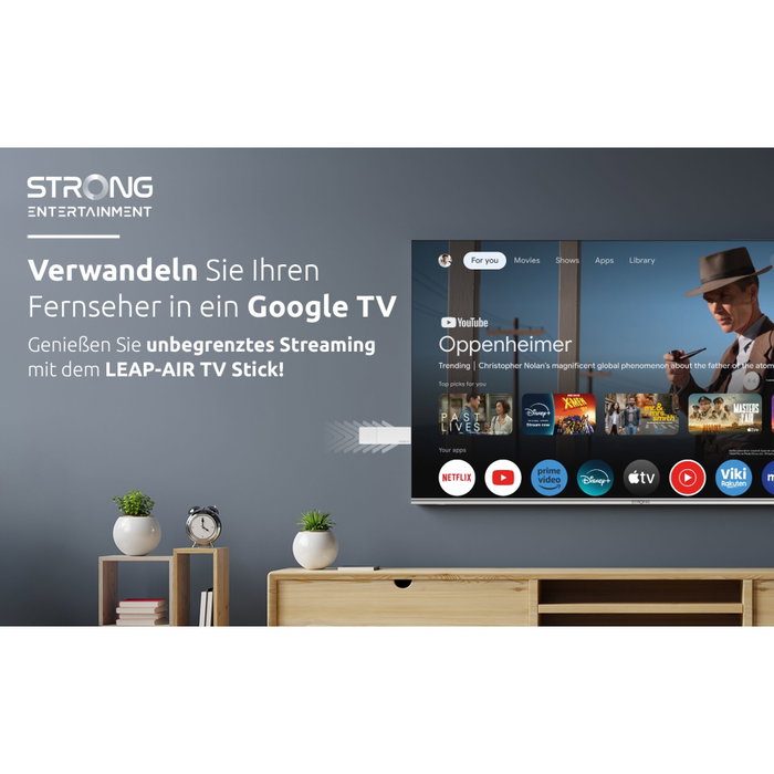 Strong LEAP-AIR TV Stick 4K Ultra HD Android Blanco Strong LEAP-AIR TV Stick 4K Ultra HD Android Blanco