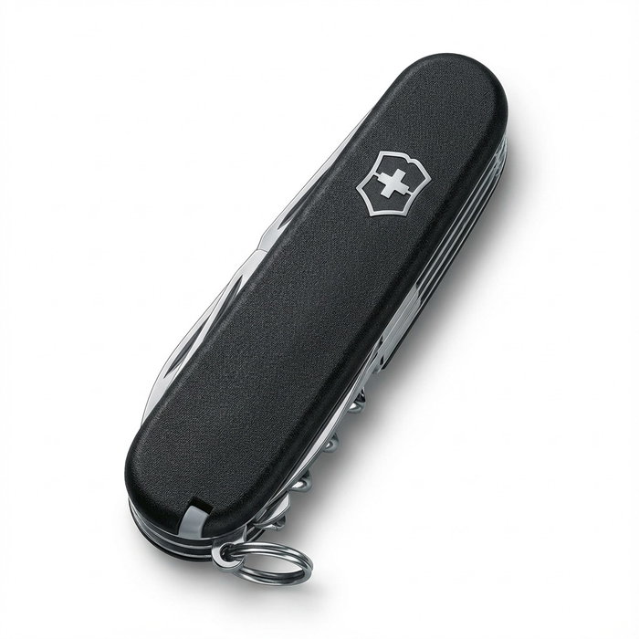 Victorinox V-1.37 Cuchillo de Bolsillo Huntsman, Negro Victorinox V-1.37 Cuchillo de Bolsillo Huntsman, Negro