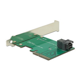 DeLOCK 89458 Tarjeta de Expansión PCIe 3.0 x4 con Conector interno SFF-8643 Mini-SAS para Unidades NVMe, Transferencia 12 Gbit/s, Compatible Windows y Linux
