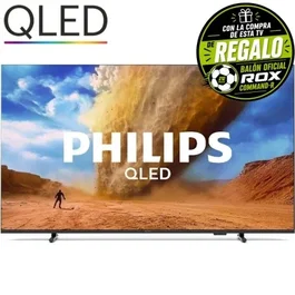 Philips 50PUS7810/12 - Televisor 50" QLED 4K Ultra HD Smart TV con HDR10+, Dolby Atmos, DTS:X, Titan OS, HDMI 2.1 para Gaming y WiFi