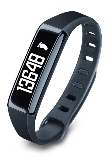 Beurer AS-80 Sensor de Actividad con Seguimiento de Pasos, Calorías y Sueño, Color Negro