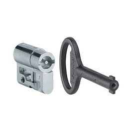 Hager Tehalit MES-PHZDB3 Inserto de medio cilindro de perfil con doble barba 3mm