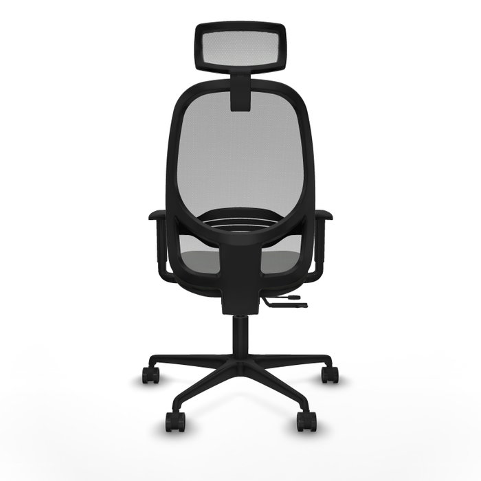 PIQUERAS Y CRESPO Silla de oficina Cilanco con mecanismo Sincro/Traslack, Negro y Gris