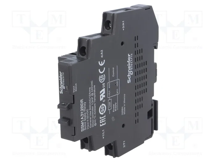 SCHNEIDER ELECTRIC Zelio Relay Relé de semiconductor 12A 48-600VAC SCHNEIDER ELECTRIC Zelio Relay Relé de semiconductor 12A 48-600VAC