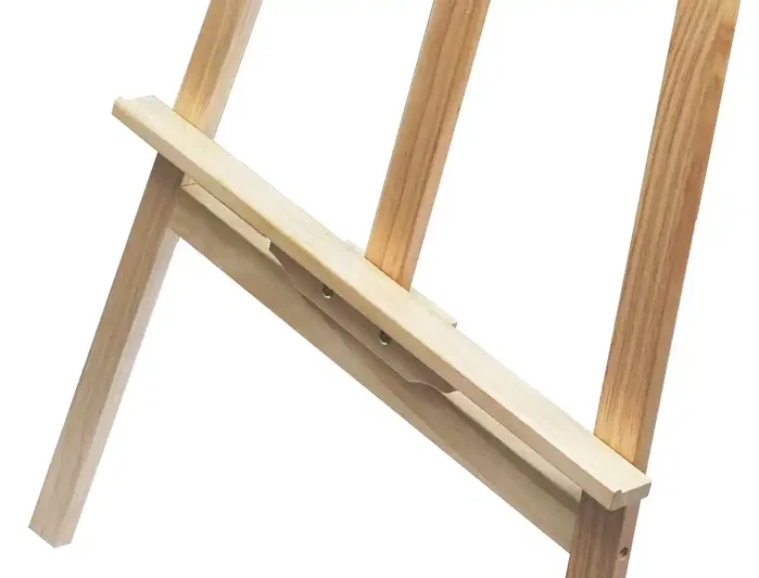 Liderpapel Caballete de pie pintor de madera de pino barnizada