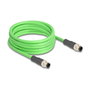 DeLOCK Cable M12 codificado D 4 pin macho a macho PUR 5 m