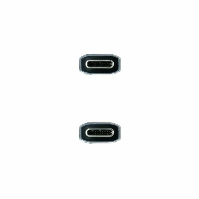 Nanocable Cable USB 3.2 Gen2x2 20Gbps 100W USB-C a USB-C, 3 m, Gris/Negro