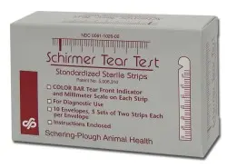 Merck MSD Test Schirmer 1 Sobre X10 Tiras con Indicador y Escala Milimétrica