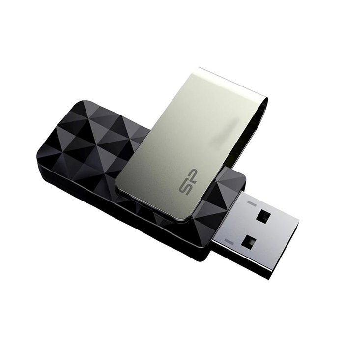 Silicon Power Blaze B30 - Memoria USB 3.2 Gen 1, 128 GB, Negro, SP128GBUF3B30V1K