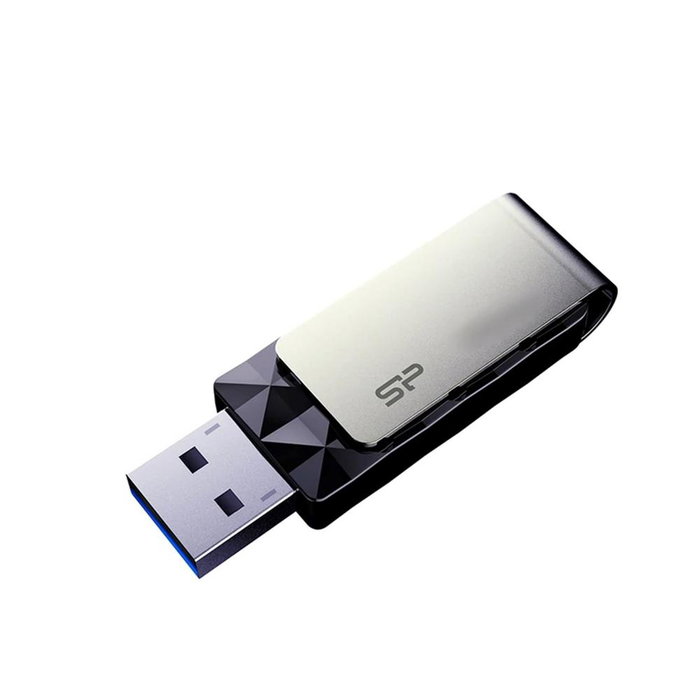 Silicon Power Blaze B30 - Memoria USB 3.2 Gen 1, 128 GB, Negro, SP128GBUF3B30V1K