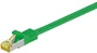 Goobay 91604 Cable de Red Ethernet Cat7 S/FTP 2 m Verde, RJ-45 Macho Derecho, Blindado, 10 Gbit/s, PoE+