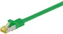 Goobay 91604 Cable de Red Ethernet Cat7 S/FTP 2 m Verde, RJ-45 Macho Derecho, Blindado, 10 Gbit/s, PoE+