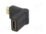 LOGILINK Adaptador HDMI de enchufe a tomacorriente móvil ±90°, negro