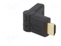 LOGILINK Adaptador HDMI de enchufe a tomacorriente móvil ±90°, negro
