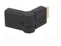 LOGILINK Adaptador HDMI de enchufe a tomacorriente móvil ±90°, negro