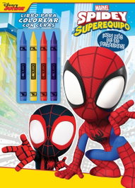 DISNEY LIBROS, Spidey y su superequipo. Libro para colorear con ceras - Marvel