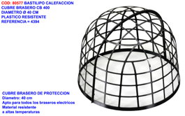 Bastilipo Finstock Cubre Brasero Plástico CB-400 Dim 40/4394