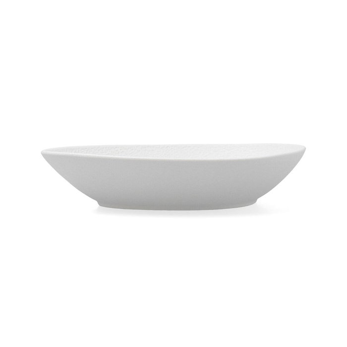 Bidasoa Plato Hondo Irregular Fosil Blanco 6 Unidades