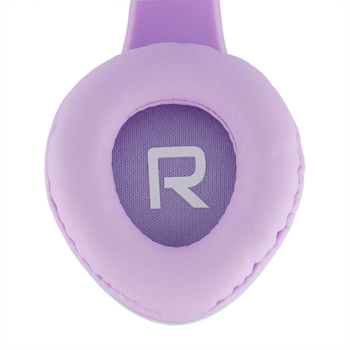PowerLocus P2 Auriculares para Niños Púrpura/Turquesa con Orejas PowerLocus P2 Auriculares para Niños Púrpura/Turquesa con Orejas