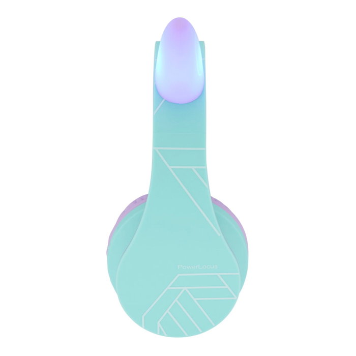 PowerLocus P2 Auriculares para Niños Púrpura/Turquesa con Orejas PowerLocus P2 Auriculares para Niños Púrpura/Turquesa con Orejas