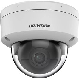 Hikvision Cámara IP Minidomo 4MP AcuSense 2.8mm IR40 WDR H.265+ IK10 IP67 12V/PoE con Audio, Alarma y Micrófono
