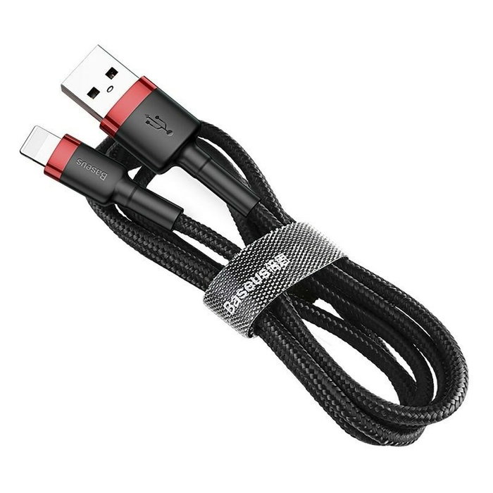 Baseus Cafule USB a Lightning 1,5A 2m Negro y Rojo