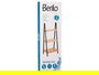 Berilo Estanteria Escalera 3 Estantes Bambu y Madera Negro Natural 84x30x81.5 cm