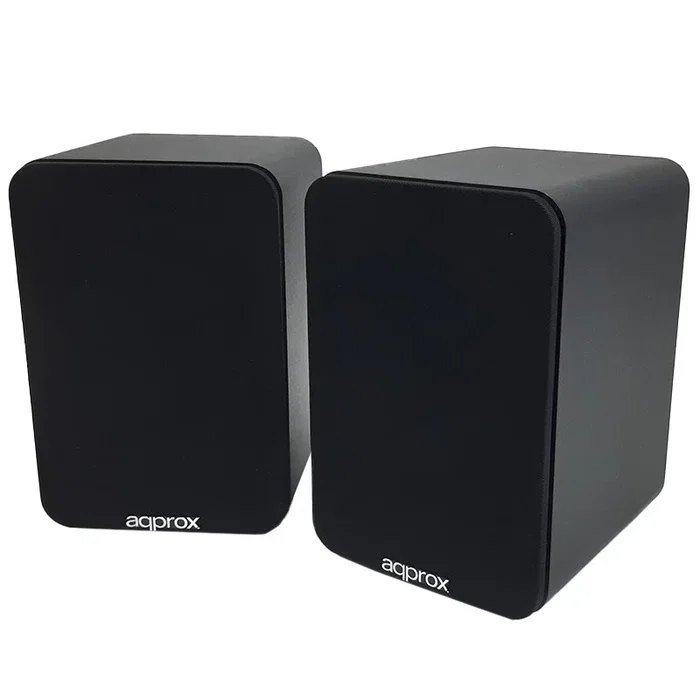 Approx APPSPK02BK - Altavoces Autoamplificados 2.0 (60W RMS) con Bluetooth 5.0 - Carcasa de Madera - Entradas RCA, Óptica, Coaxial, USB - Color Negro - Incluye Soporte para Pared Approx APPSPK02BK - Altavoces Autoamplificados 2.0 (60W RMS) con Bluetooth 5.0 - Carcasa de Madera - Entradas RCA, Óptica, Coaxial, USB - Color Negro - Incluye Soporte para Pared