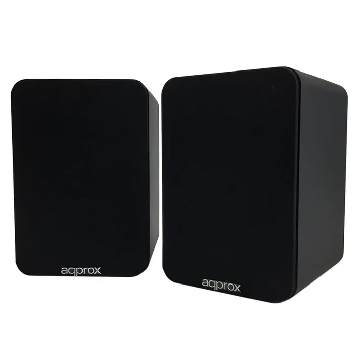 Approx APPSPK02BK - Altavoces Autoamplificados 2.0 (60W RMS) con Bluetooth 5.0 - Carcasa de Madera - Entradas RCA, Óptica, Coaxial, USB - Color Negro - Incluye Soporte para Pared Approx APPSPK02BK - Altavoces Autoamplificados 2.0 (60W RMS) con Bluetooth 5.0 - Carcasa de Madera - Entradas RCA, Óptica, Coaxial, USB - Color Negro - Incluye Soporte para Pared