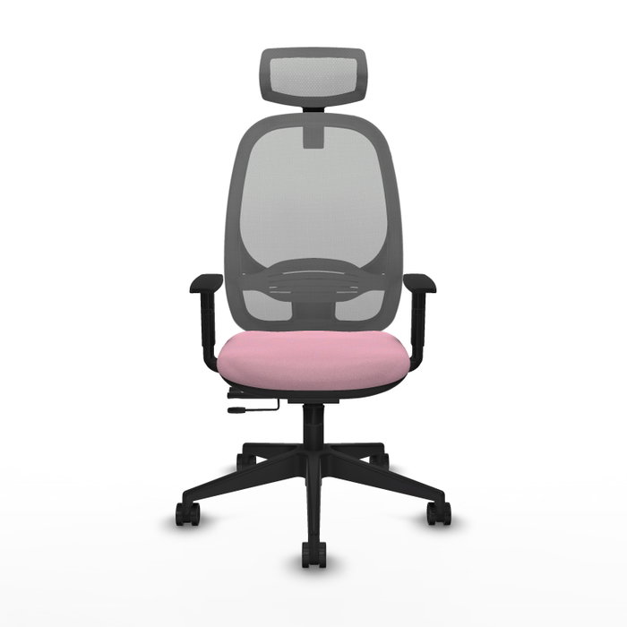 PIQUERAS Y CRESPO Silla de oficina Cilanco Rosa y Gris