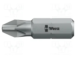 WERA Punta de destornillador Phillips PH4 1/4 pulgada 32 mm