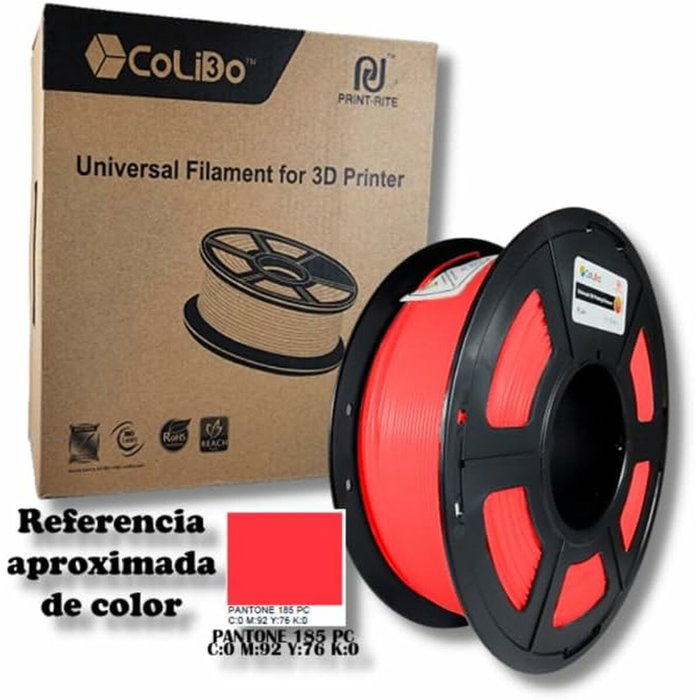 Colido Filamento PLA Colido Gold 1.75mm 1 kg Rojo