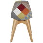 Home Deco Kids Silla Infantil Patchwork para Niños Medidas: 33,5x35,5 cm; h.58 cm