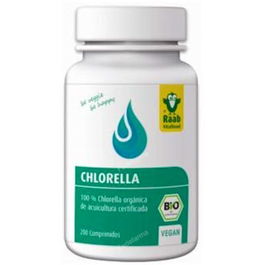 RAAB VITALFOOD Alga Chlorella Bio 200 Comprimidos Vegano