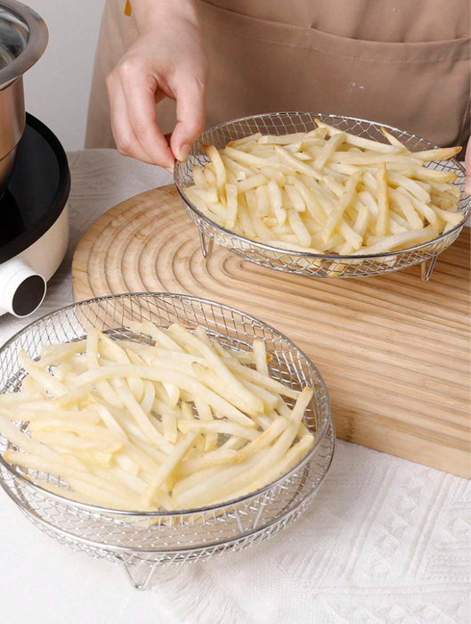 Quttin Rejilla Redonda Apilable para Airfryer 20 cm (12 Unidades) Quttin Rejilla Redonda Apilable para Airfryer 20 cm (12 Unidades)