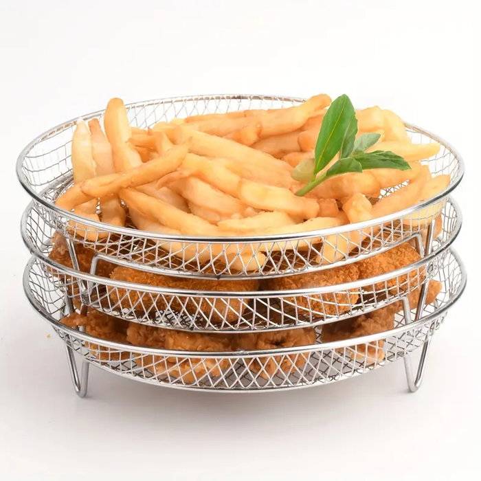 Quttin Rejilla Redonda Apilable para Airfryer 20 cm (12 Unidades) Quttin Rejilla Redonda Apilable para Airfryer 20 cm (12 Unidades)
