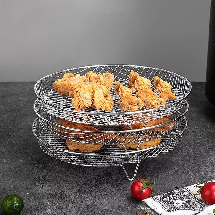 Quttin Rejilla Redonda Apilable para Airfryer 20 cm (12 Unidades) Quttin Rejilla Redonda Apilable para Airfryer 20 cm (12 Unidades)