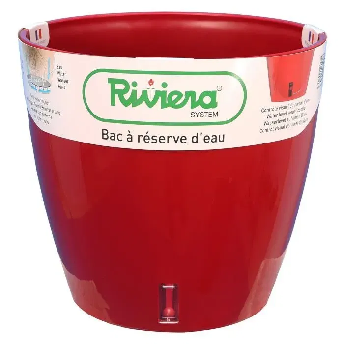 Riviera Depósito de Agua Redondo Ø 36 x H 33 cm Rojo