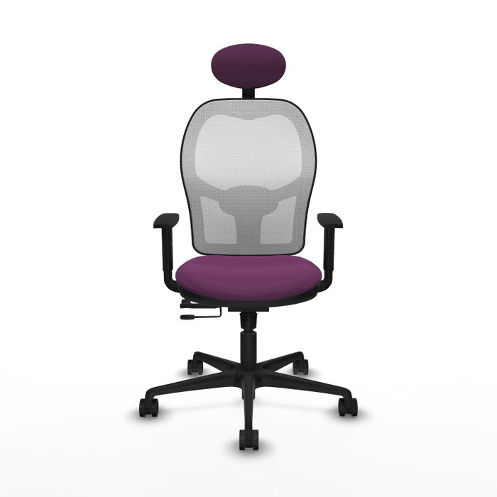 PIQUERAS Y CRESPO Silla de oficina Jorquera con mecanismo Sincro/Traslack Morado y Blanco PIQUERAS Y CRESPO Silla de oficina Jorquera con mecanismo Sincro/Traslack Morado y Blanco