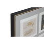 DKD Home Decor Cuadro Lienzo PS 82x82 con Diseño 3D de Cuadrados, Pack de 2