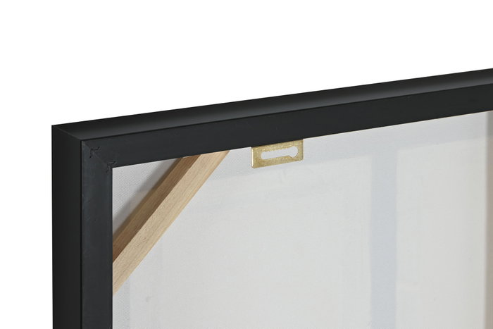 DKD Home Decor Cuadro Lienzo PS 82x82 con Diseño 3D de Cuadrados, Pack de 2