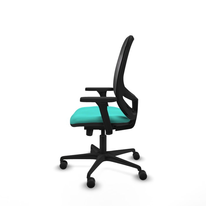 PIQUERAS Y CRESPO Silla de oficina Cilanco con mecanismo Sincro/Traslack, Turquesa y Negro PIQUERAS Y CRESPO Silla de oficina Cilanco con mecanismo Sincro/Traslack, Turquesa y Negro