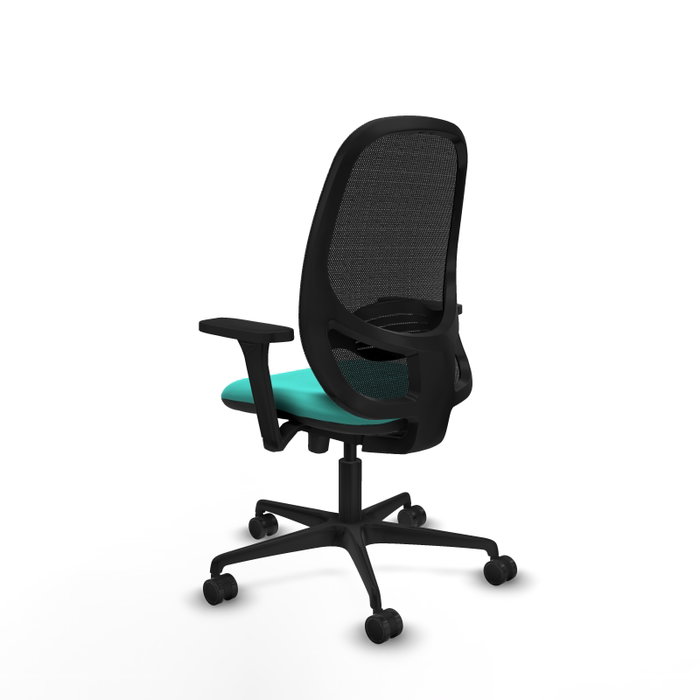 PIQUERAS Y CRESPO Silla de oficina Cilanco con mecanismo Sincro/Traslack, Turquesa y Negro PIQUERAS Y CRESPO Silla de oficina Cilanco con mecanismo Sincro/Traslack, Turquesa y Negro