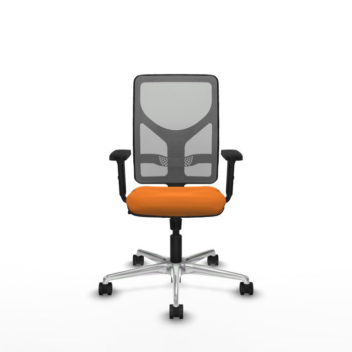 PIQUERAS Y CRESPO Silla de oficina Motilla Naranja y Gris PIQUERAS Y CRESPO Silla de oficina Motilla Naranja y Gris