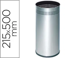 Sie Paraguero Metálico 314 Perforado Plateado Acero Inoxidable 50x21.5 cm