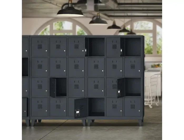 Rocada Taquilla metálica 400 de 2 módulos x 2 puertas gris 820x500x1800 mm